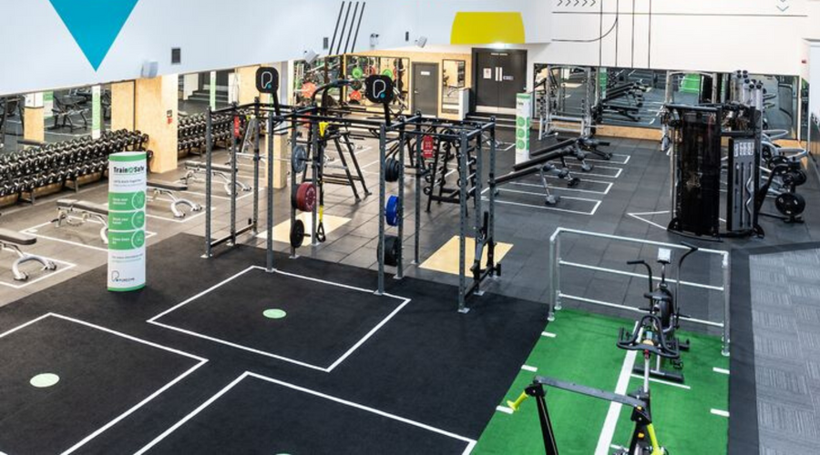 BLK BOX Socially Distanced Gym Installation