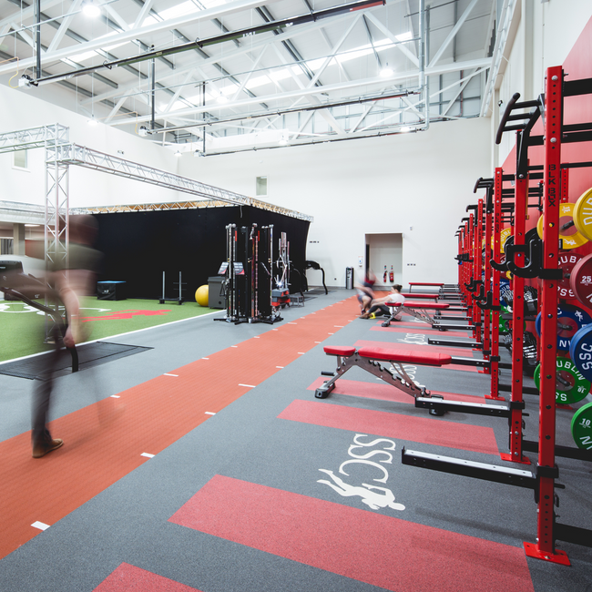 Custom Inlaid Weightlifting Platform