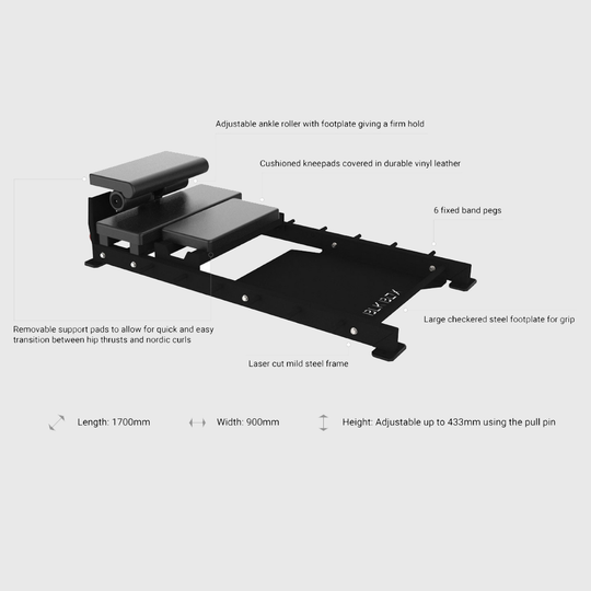 BLK BOX Hip Thruster/Floor GHD Bench