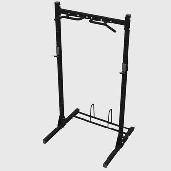 BLK BOX Blackout Squat Stand Pro - 2.2m with Bumper Plate Storage