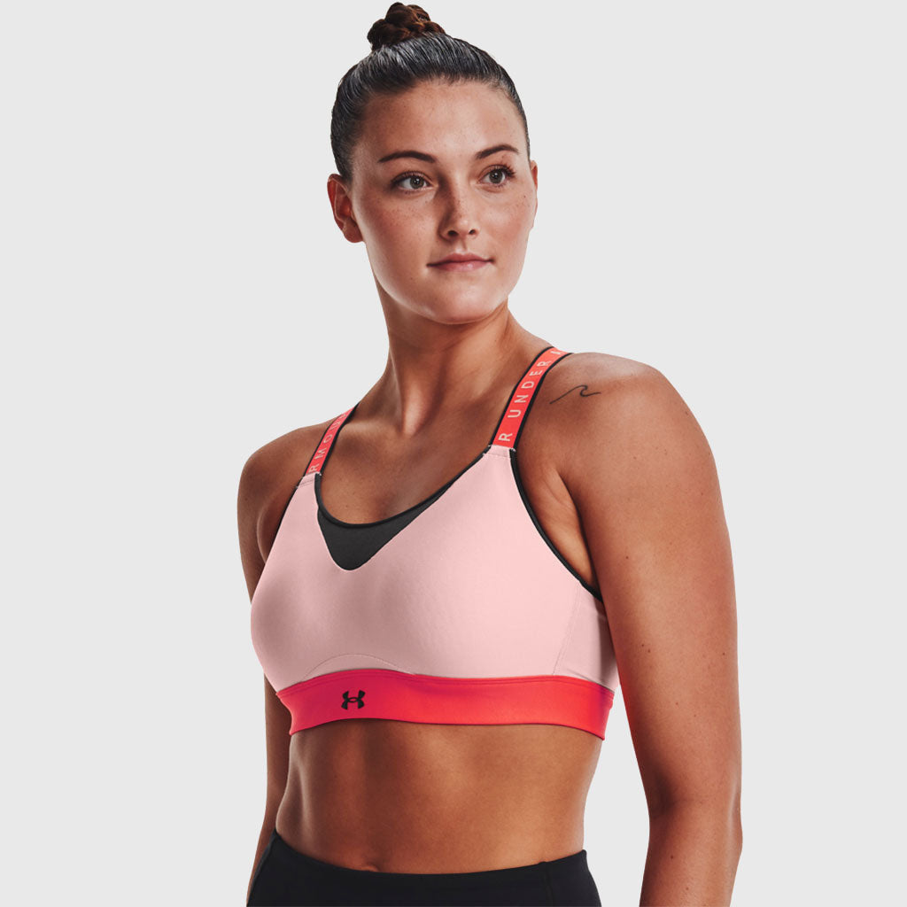 Buy Under Armour Women's Armour® Mid Crossback Sports Bra Red in KSA -SSS